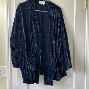 Anthropologie velvet jacket/cardigan